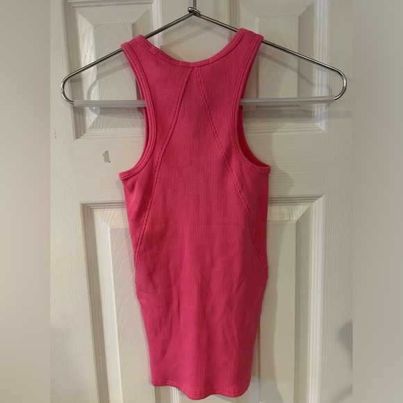 NWT Rag & Bone Organic Cotton Tank Top in bubblegum pink sz XS (runs small) - Picture 3 of 3